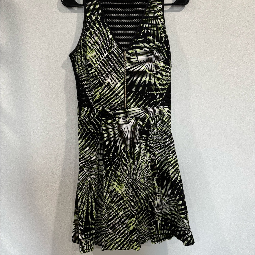 Guess Black and Green Mini Dress